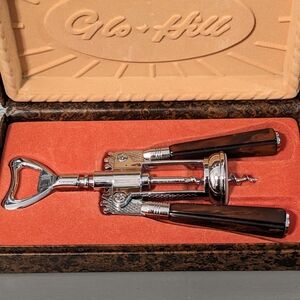 Vintage Glo-Hill Corkscrew/Bottle Opener with Box